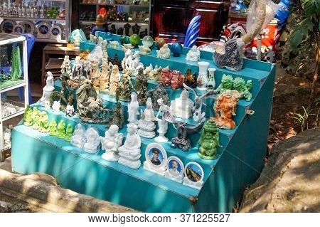 Hoi An, Vietnam - March 23, 2016: Stone Products In The Asian Market
