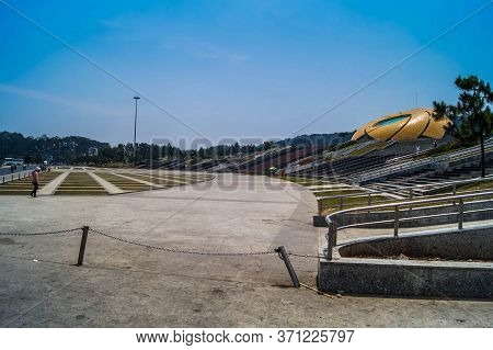 Da Lat, Vietnam - April 5, 2016: Lotus Shop Square