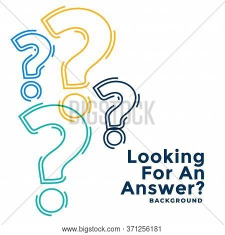 Web Help And Support Template With Question Marks