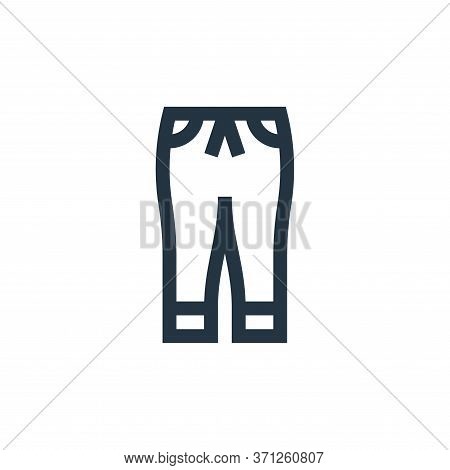 Jogger Pants Vector Icon. Jogger Pants Editable Stroke. Jogger Pants Linear Symbol For Use On Web An
