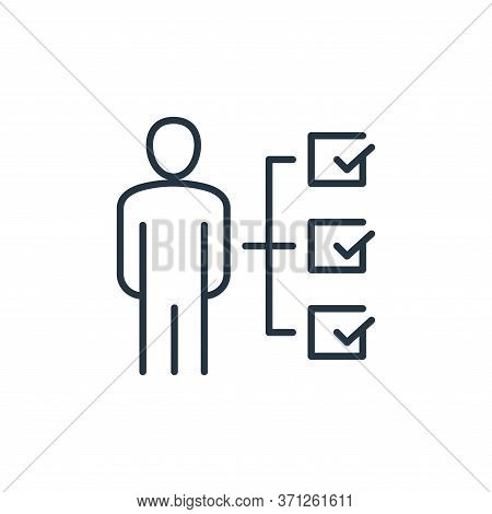 Task List Vector Icon. Task List Editable Stroke. Task List Linear Symbol For Use On Web And Mobile 