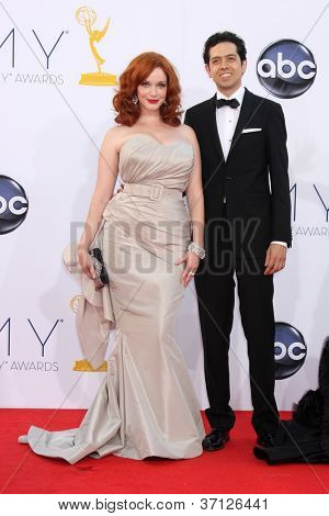 Лос-Анджелес - 23 сентября: Кристина Хендрикс прибывает в 2012 Emmy Awards в театре Nokia на Septe