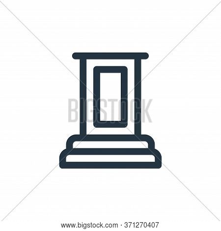 Lectern Vector Icon. Lectern Editable Stroke. Lectern Linear Symbol For Use On Web And Mobile Apps, 