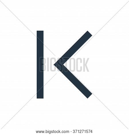 Left Arrow Vector Icon. Left Arrow Editable Stroke. Left Arrow Linear Symbol For Use On Web And Mobi