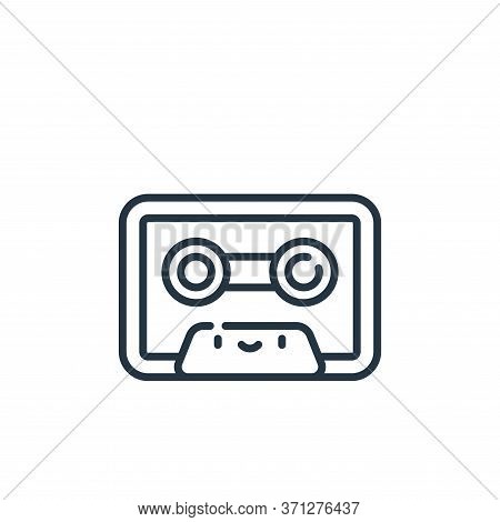 Casette Vector Icon. Casette Editable Stroke. Casette Linear Symbol For Use On Web And Mobile Apps, 