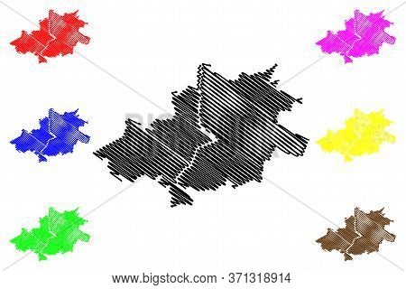Vinnytsia City (ukraine) Map Vector Illustration, Scribble Sketch City Of Vinnytsya Or Vinnitsa Map
