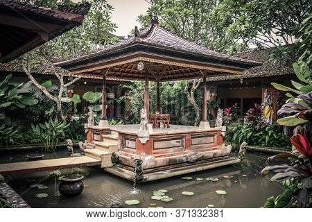 Bali, Indonesia - January 12, 2018: Territory Of Rudana Art Museum. Rudana Museum Is An Art Museum I