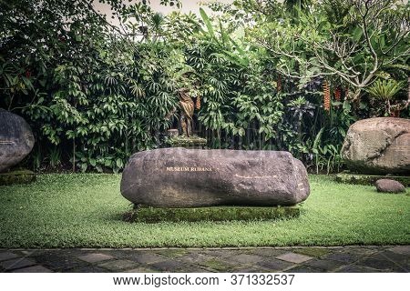 Bali, Indonesia - January 12, 2018: Territory Of Rudana Art Museum. Rudana Museum Is An Art Museum I