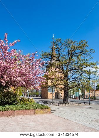 Historical Building In The City Rostock, Germany.