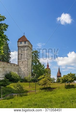 Musegg Wall - The Celebrated City Walls With Their Nine Towers Form Part Of The Historic Fortificati