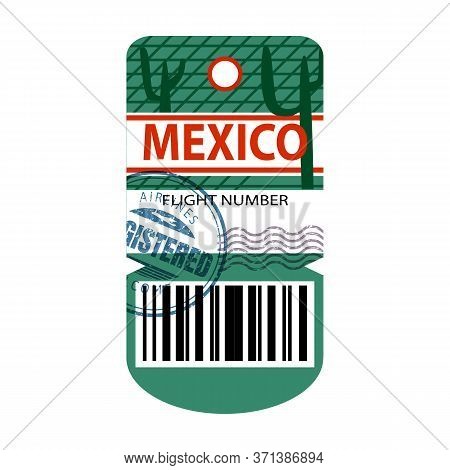 Baggage Tag Vector Icon.cartoon Vector Icon Isolated On White Background Baggage Tag.