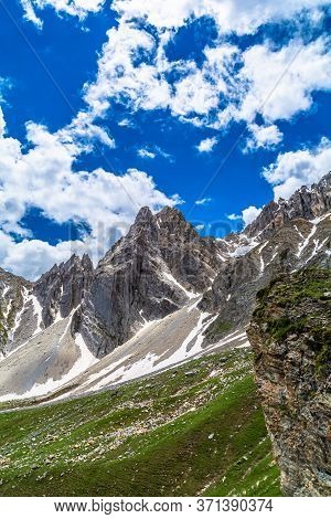 The Mountains Of The Maira Valley In Southern Piedmont