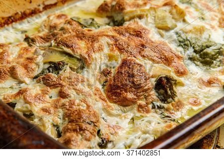 Creamed Chicken Artichoke Casserole