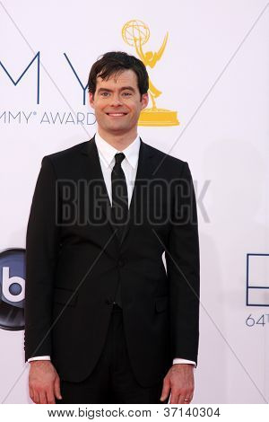 LOS ANGELES - SEP 23: Bill Hader arriva al 2012 Emmy Awards al Nokia Theater il 23 settembre, 