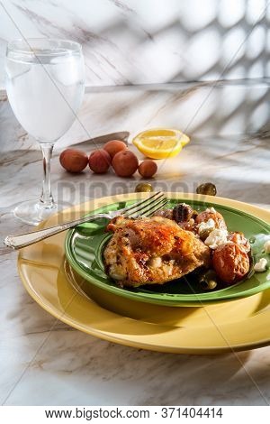 Greek Salmoriglio Chicken Thighs