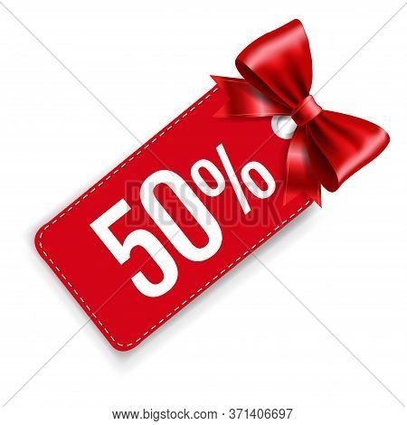 Sale Price Tags With Isolated White Background With Gradient Mesh, Vector Illustration