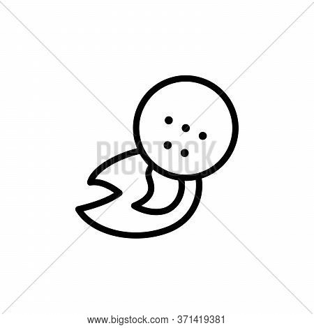 Golf Ball, Fire Concept Line Icon. Simple Element Illustration. Golf Ball, Fire Concept Outline Symb