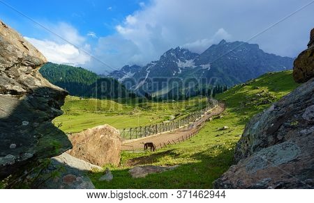 Landscape Of Sonamarg Valley, Srinagar, India, Asia