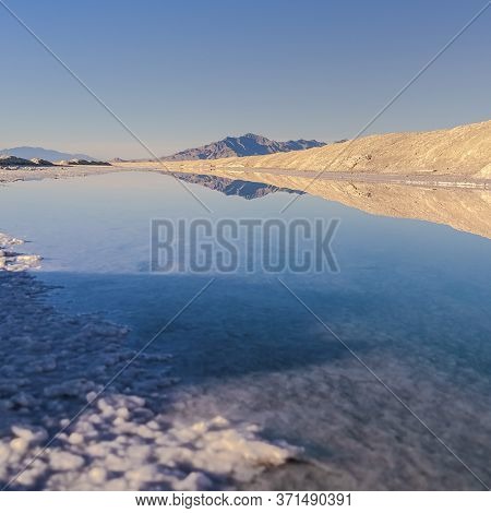 Square Tranquil Pans At The Bonnievale Salt Flats