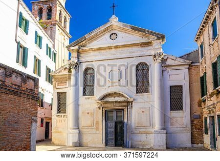 Venice, Italy, September 13, 2019: San Simeone Profeta Or San Simeone Grande Catholic Church In Sest