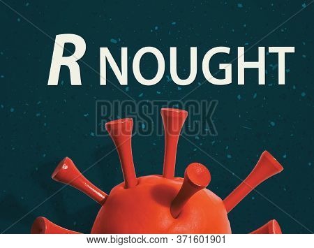 R Nought Theme With A Big Red Virus Object