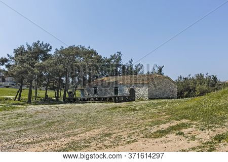 Panorama Of Town Of Nea Fokea, Kassandra, Chalkidiki, Greece