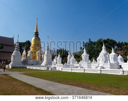 Chiang Mai Thailand-12 January 2020:wat Suan Dok Temple In The Year B.e.2450, Princess Dara Rasami,g
