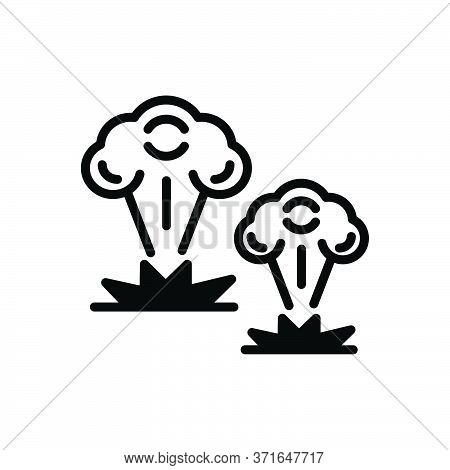 Black Solid Icon For War Battle Fight Fighting Bomb Blast Attack