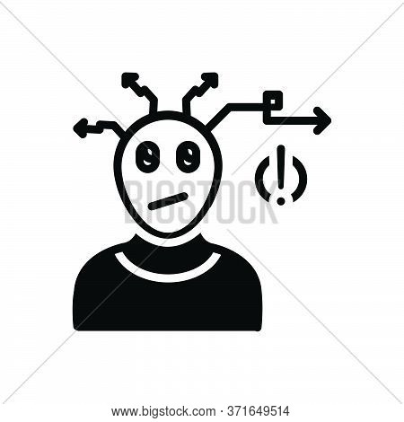 Black Solid Icon For Problem Case Situation Circumstance Condition