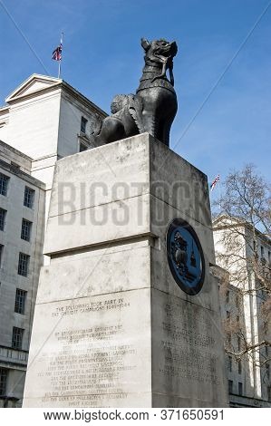 London, Uk - March 25, 2012:   Monument To Those Who Lost Their Lives Fighting In The Chindit Campai
