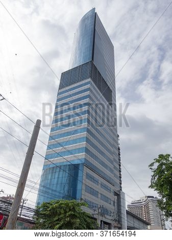 Vibhavadi-rangsit Road Bangkok,thailand-18 August 2018: I Tower Office Building On, 18 August 2018, 