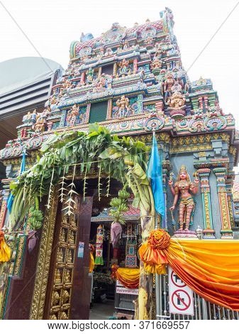 Sri Maha Mariamman Temple, Silom, Bangkok, Thailand -16 October 2018;built To Be The Place Dedicated
