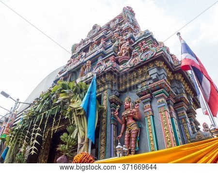 Sri Maha Mariamman Temple, Silom, Bangkok, Thailand -16 October 2018;built To Be The Place Dedicated