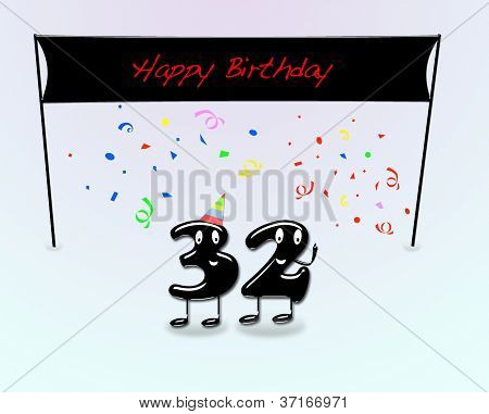 32Th doğum günü partisi.