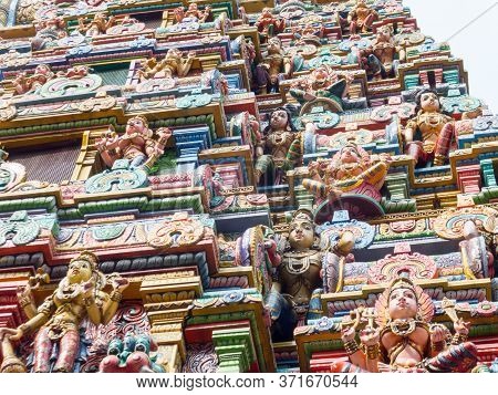 Sri Maha Mariamman Temple, Silom, Bangkok, Thailand -16 October 2018;built To Be The Place Dedicated