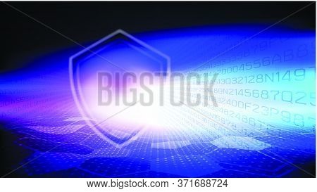 Abstract Light And Shade Creative Technology Background. Vector Illustration.