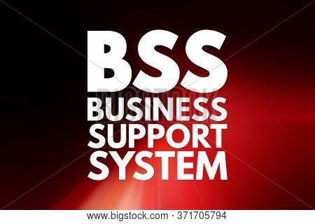 Bss - Business Support System Acronym, Business Concept Background