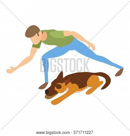 Cynologist Icon. Isometric Of Cynologist Vector Icon For Web Design Isolated On White Background