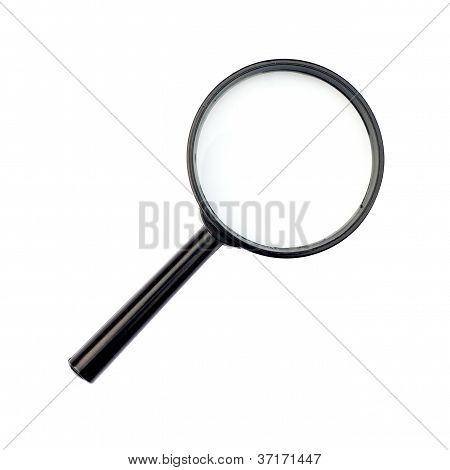 Lupa na białym tle