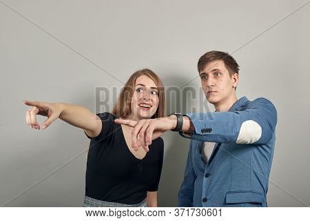 Hand Pointer With Forefinger Pointing Forward. Index Finger To Show Direction. Means Choosing, Intro