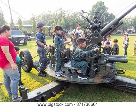 Royal Thai Air Force Don Muang Bangkok Thailand-12 January 2019:national Children's Day. On Don Muan