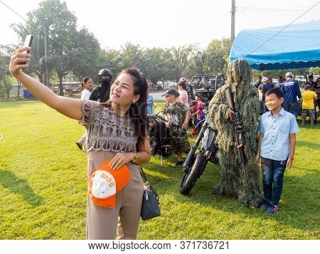 Royal Thai Air Force Don Muang Bangkok Thailand-12 January 2019:national Children's Day. On Don Muan