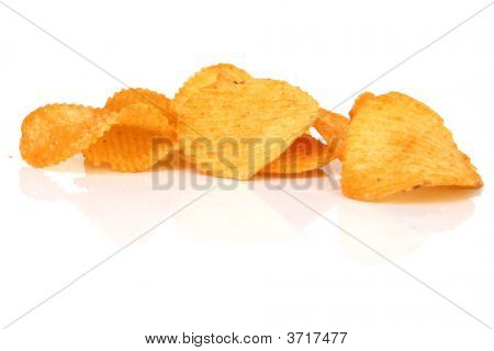 Potatischips isolerade