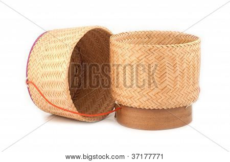 Dřevěná rýže Box thajském stylu