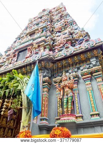 Sri Maha Mariamman Temple, Silom, Bangkok, Thailand -16 October 2018;built To Be The Place Dedicated