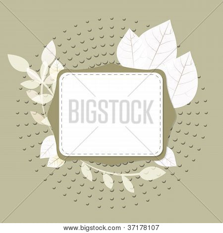 Herbst Banner mit grÃ¼nem Hintergrund