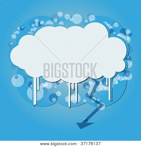 Banner mit Himmel und Wolken
