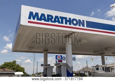 Walton - Circa June 2020: Marathon Petroleum Retail Gas Station. Marathon Petroleum Refines And Mark