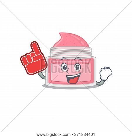 Body Srub In Cartoon Picture Design With Foam Finger