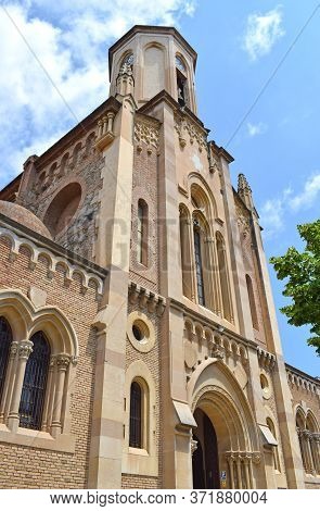 Sant Cebria Church In Tiana Barcelona Catalonia Spain